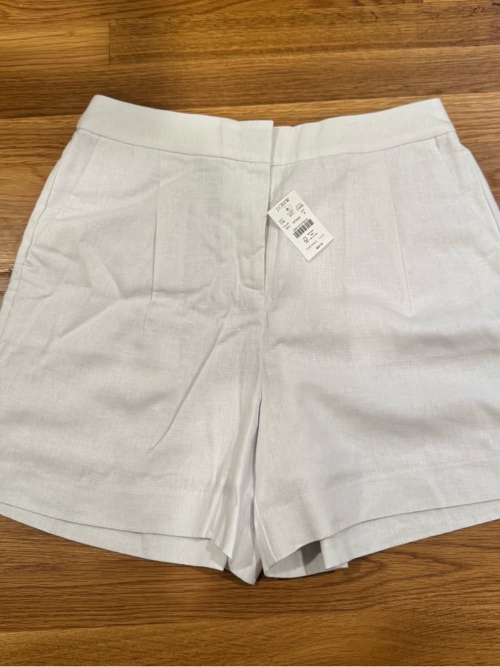 J.Crew White Linen Shorts NWT